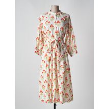 COMPAÑIA FANTASTICA - Robe mi-longue blanc en coton - Femme - Taille 38 - Modz