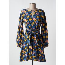 COMPAÑIA FANTASTICA - Robe mi-longue bleu en viscose - Femme - Taille 42 - Modz