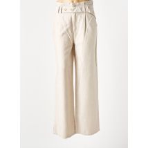 SALSA - Pantalon droit beige en lin - Femme - Taille 38 - Modz