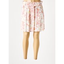 CALIE - Jupe courte rose en viscose - Femme - Taille 40 - Modz