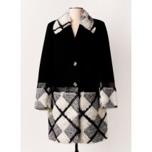 GREGORY PAT - Manteau long noir en acrylique - Femme - Taille 40 - Modz