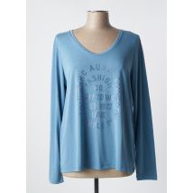 MARC AUREL - Top bleu en coton - Femme - Taille 42 - Modz