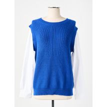 MICHA - Pull bleu en viscose - Femme - Taille 40 - Modz