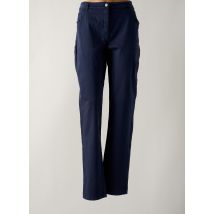 GUY DUBOUIS - Pantalon droit bleu en coton - Femme - Taille 48 - Modz
