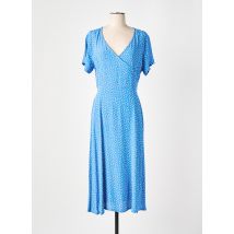 GRIFFON - Robe mi-longue bleu en viscose - Femme - Taille 46 - Modz