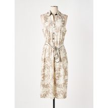 K-DESIGN - Robe mi-longue beige en polyester - Femme - Taille 38 - Modz