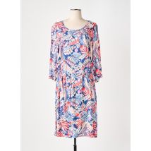 GRIFFON - Robe mi-longue bleu en viscose - Femme - Taille 48 - Modz