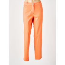DIVAS - Pantalon droit orange en coton - Femme - Taille 46 - Modz