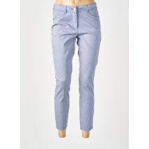 MAE MAHE - Pantalon 7/8 bleu en coton - Femme - Taille 36 - Modz