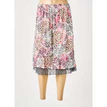 GRIFFON - Jupe mi-longue beige en polyester - Femme - Taille 54 - Modz