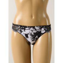 LOUISA BRACQ - Tanga noir en polyester - Femme - Taille 44 - Modz