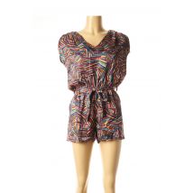 LA FEE MARABOUTEE - Combishort orange en viscose - Femme - Taille 38 - Modz