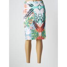 FELINO - Jupe mi-longue vert en coton - Femme - Taille 40 - Modz