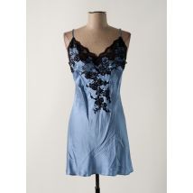 MARJOLAINE - Nuisette/combinette bleu en soie - Femme - Taille 40 - Modz