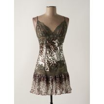 MARJOLAINE - Nuisette/combinette gris en soie - Femme - Taille 40 - Modz