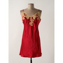 MARJOLAINE - Nuisette/combinette rouge en soie - Femme - Taille 40 - Modz