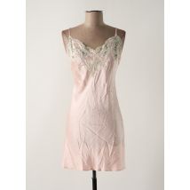 MARJOLAINE - Nuisette/combinette rose en soie - Femme - Taille 40 - Modz