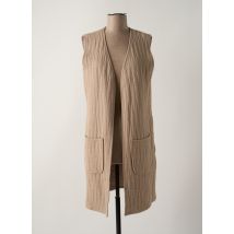 HANRO - Gilet sans manche marron en coton - Femme - Taille 36 - Modz