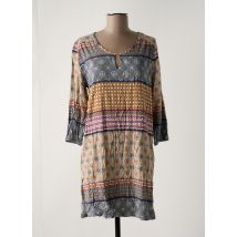 CHERIE LINE - Robe mi-longue bleu en viscose - Femme - Taille 38 - Modz