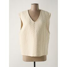 HANRO - Top beige en coton - Femme - Taille 40 - Modz