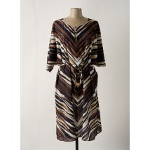 CHARMLINE - Robe mi-longue marron en polyester - Femme - Taille 44 - Modz