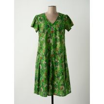AGATHE & LOUISE - Robe mi-longue vert en coton - Femme - Taille 38 - Modz