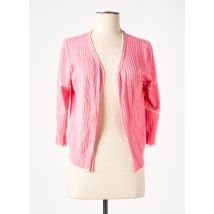 RODIER - Gilet manches longues rose en viscose - Femme - Taille 40 - Modz