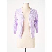 RODIER - Gilet manches longues violet en viscose - Femme - Taille 44 - Modz
