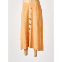 RODIER - Jupe longue orange en coton - Femme - Taille 38 - Modz