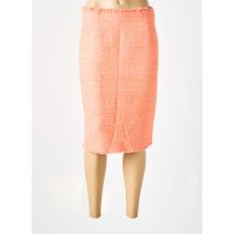 WEILL - Jupe mi-longue orange en coton - Femme - Taille 38 - Modz