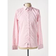 EDWEEN PEARSON - Chemise manches longues rose en coton - Homme - Taille XXL - Modz