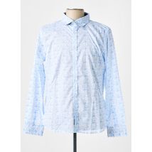 EDWEEN PEARSON - Chemise manches longues bleu en coton - Homme - Taille 3XL - Modz