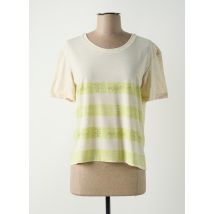 FRACOMINA - T-shirt beige en polyester - Femme - Taille 36 - Modz