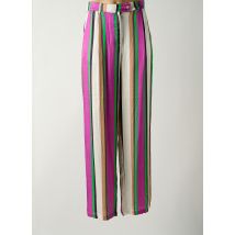 BRAND UNIQUE - Pantalon droit violet en viscose - Femme - Taille 38 - Modz