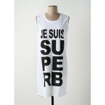 BRAND UNIQUE - Robe mi-longue blanc en coton - Femme - Taille 34 - Modz