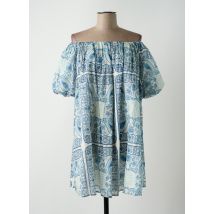 VICOLO - Robe courte bleu en coton - Femme - Taille TU - Modz