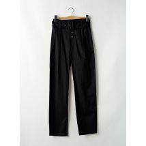 BRAND UNIQUE - Pantalon droit noir en coton - Femme - Taille 34 - Modz
