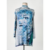 COSTURA 40 - Tunique manches longues bleu en viscose - Femme - Taille 44 - Modz
