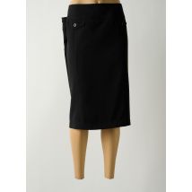 SINGLES - Jupe mi-longue noir en polyester - Femme - Taille 52 - Modz