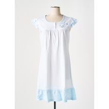 GLORIA BARONI - Chemise de nuit blanc en coton - Femme - Taille 38 - Modz