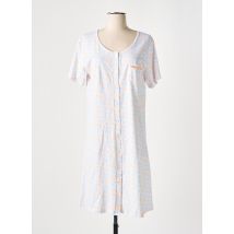 EGATEX - Chemise de nuit blanc en coton - Femme - Taille 38 - Modz