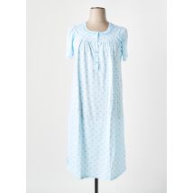 LINCLALOR - Chemise de nuit bleu en coton - Femme - Taille 46 - Modz