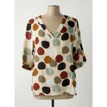 ACCENTO - Blouse beige en lin - Femme - Taille 42 - Modz