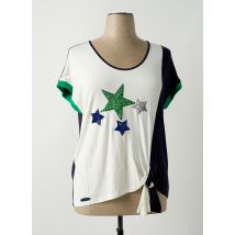 POUPEE CHIC - T-shirt bleu en viscose - Femme - Taille 44 - Modz