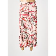 BARBARA LEBEK - Jupe mi-longue rose en viscose - Femme - Taille 46 - Modz