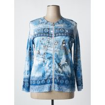 BAGORAZ - Veste casual bleu en coton - Femme - Taille 44 - Modz