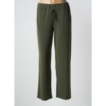 UNICA PLUS - Pantalon droit vert en polyester - Femme - Taille 38 - Modz