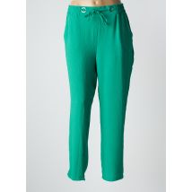 RENATTO BENE - Pantalon droit vert en polyester - Femme - Taille 42 - Modz