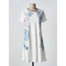 DESIGUAL - Robe mi-longue blanc en viscose - Femme - Taille 38 - Modz