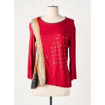 DESIGUAL - T-shirt rouge en viscose - Femme - Taille 38 - Modz